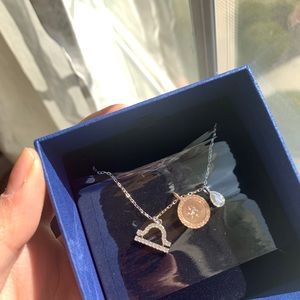 Zodiac Libra Swarovski necklace set